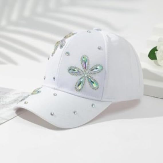 Bling White Cap
