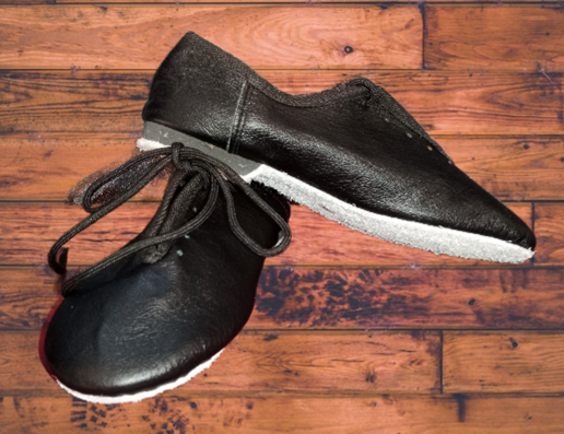 Unisex Black Lace Up Jazz Dance Shoes